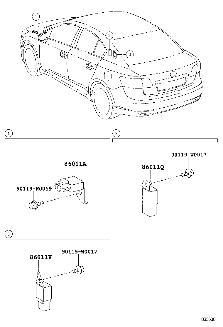  AVENSIS |  RADIO RECEIVER AMPLIFIER CONDENSER