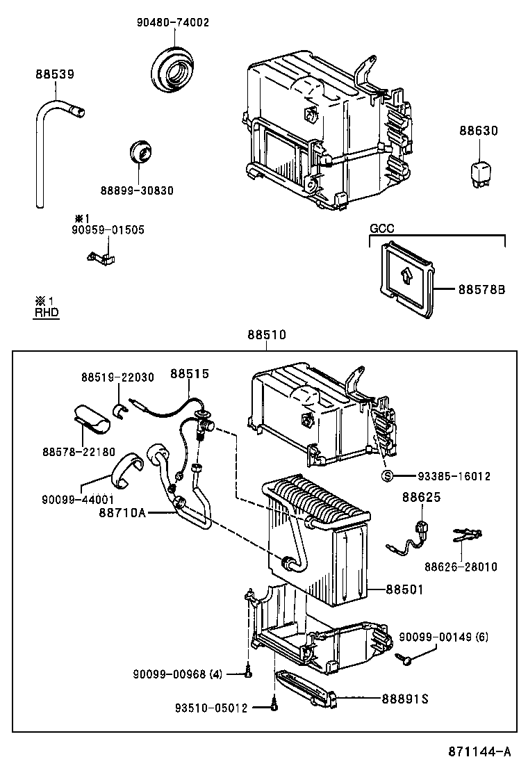  CROWN |  HEATING AIR CONDITIONING COOLER UNIT