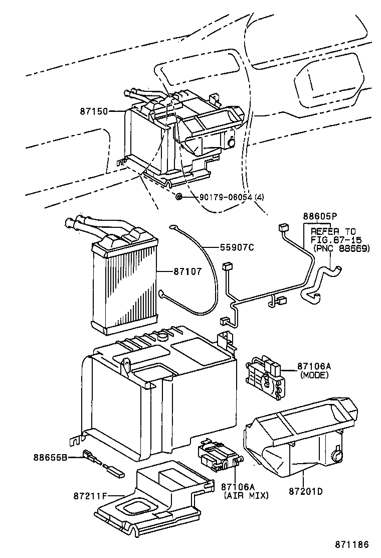  COROLLA |  HEATING AIR CONDITIONING HEATER UNIT BLOWER