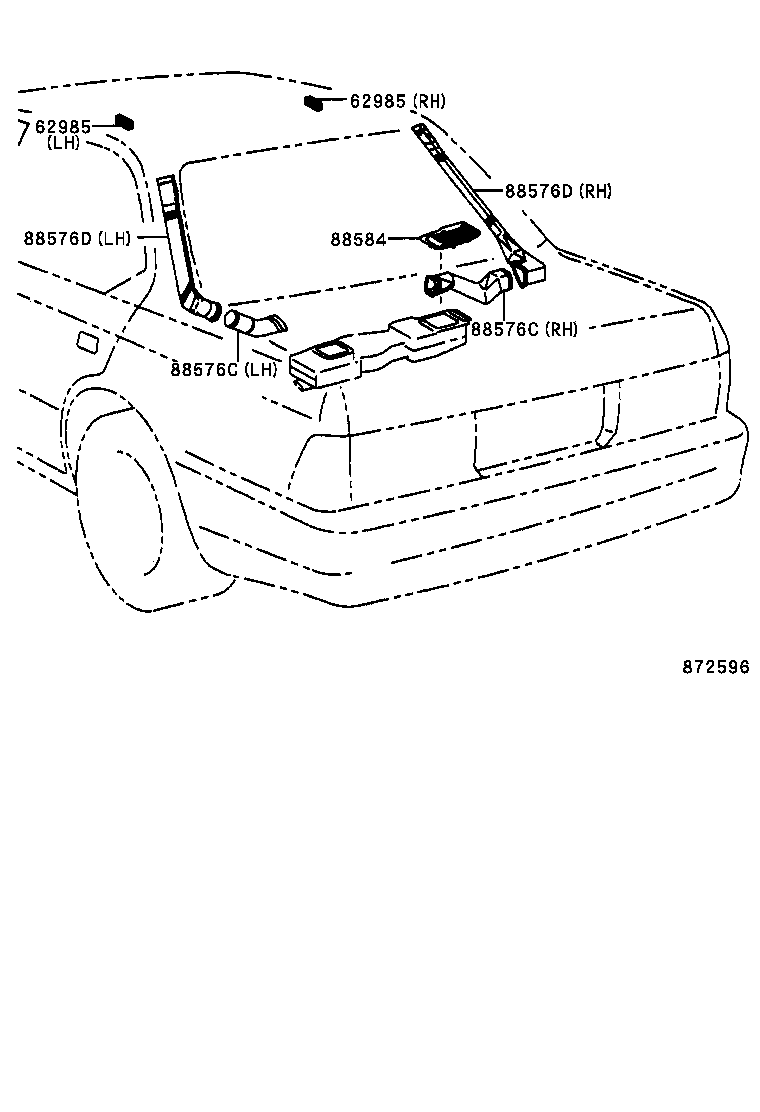  LS400 |  HEATING AIR CONDITIONING CONTROL AIR DUCT