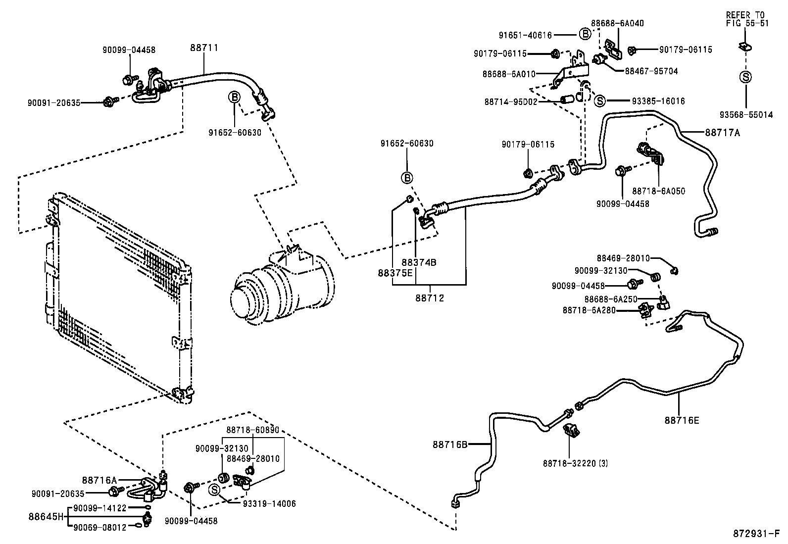  LAND CRUISER 100 105 |  HEATING AIR CONDITIONING COOLER PIPING