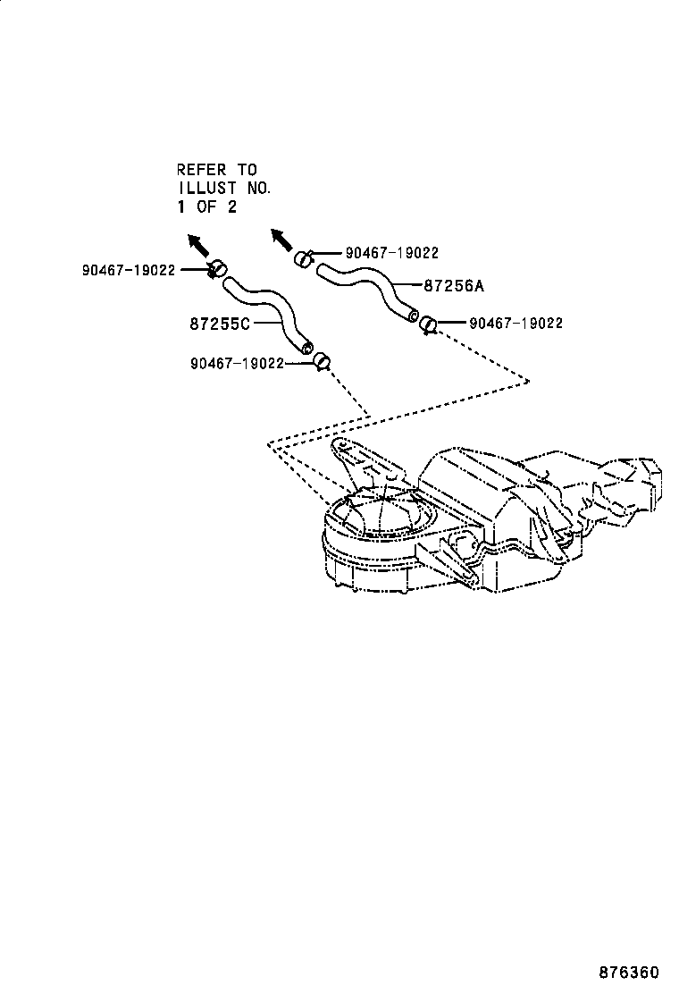  LAND CRUISER 100 105 |  HEATING AIR CONDITIONING WATER PIPING