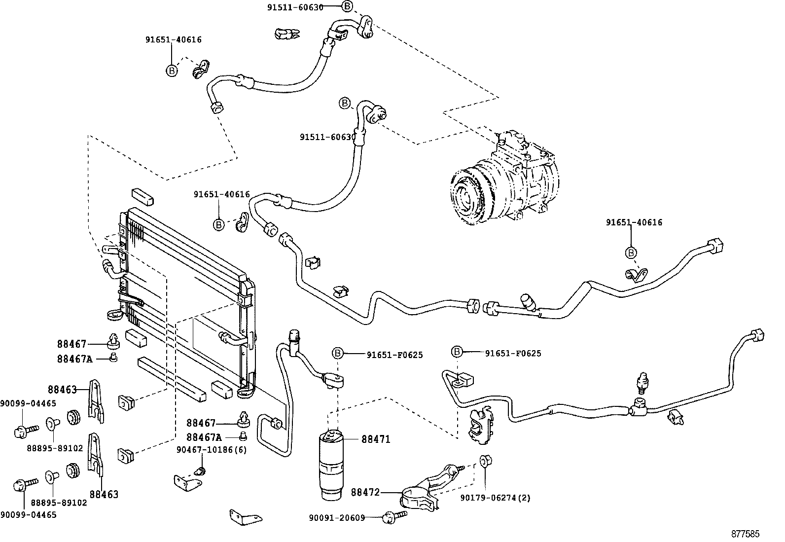  HILUX |  HEATING AIR CONDITIONING COOLER PIPING