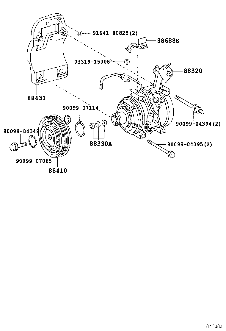  CAMRY |  HEATING AIR CONDITIONING COMPRESSOR