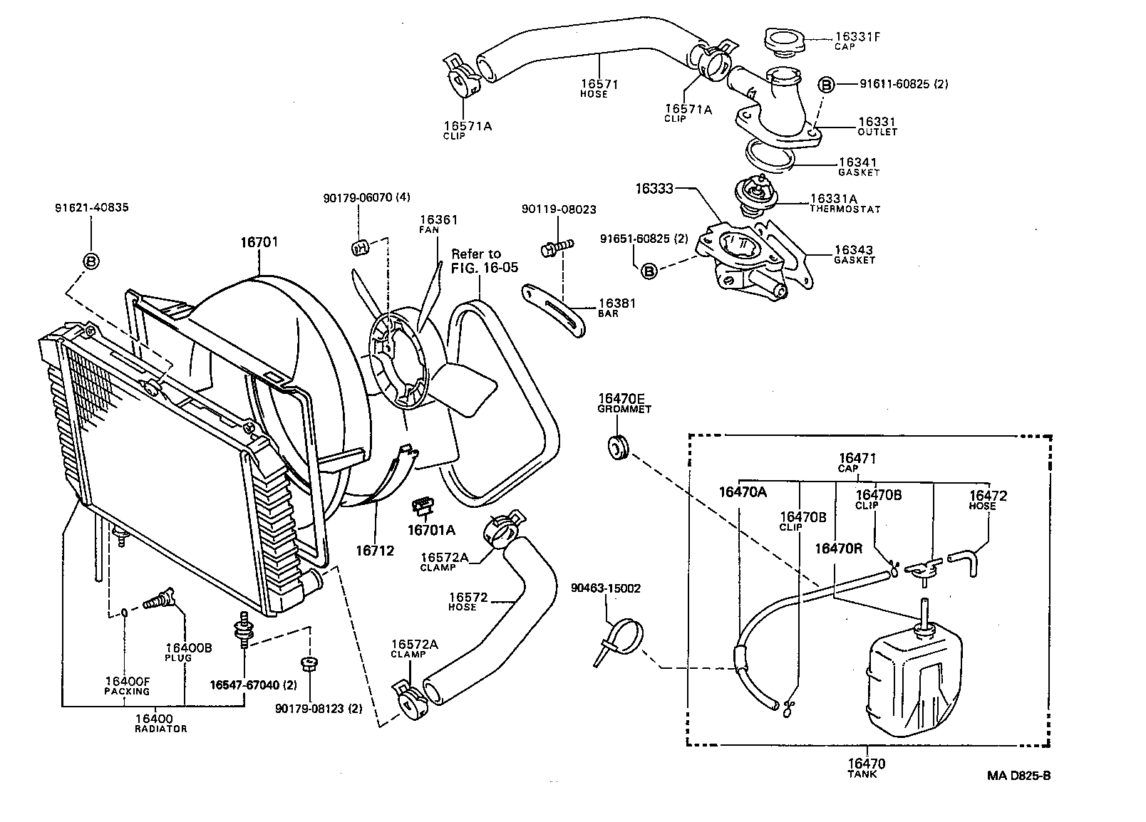  LITEACE |  RADIATOR WATER OUTLET