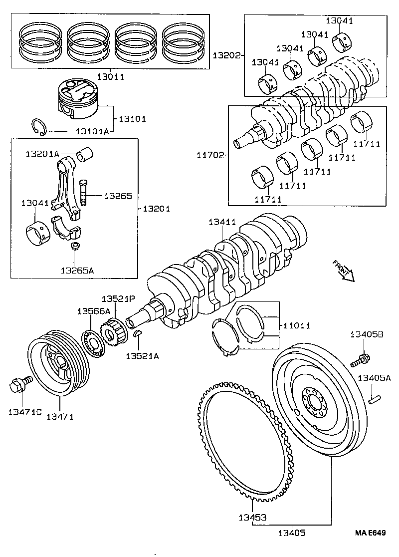  COROLLA |  CRANKSHAFT PISTON