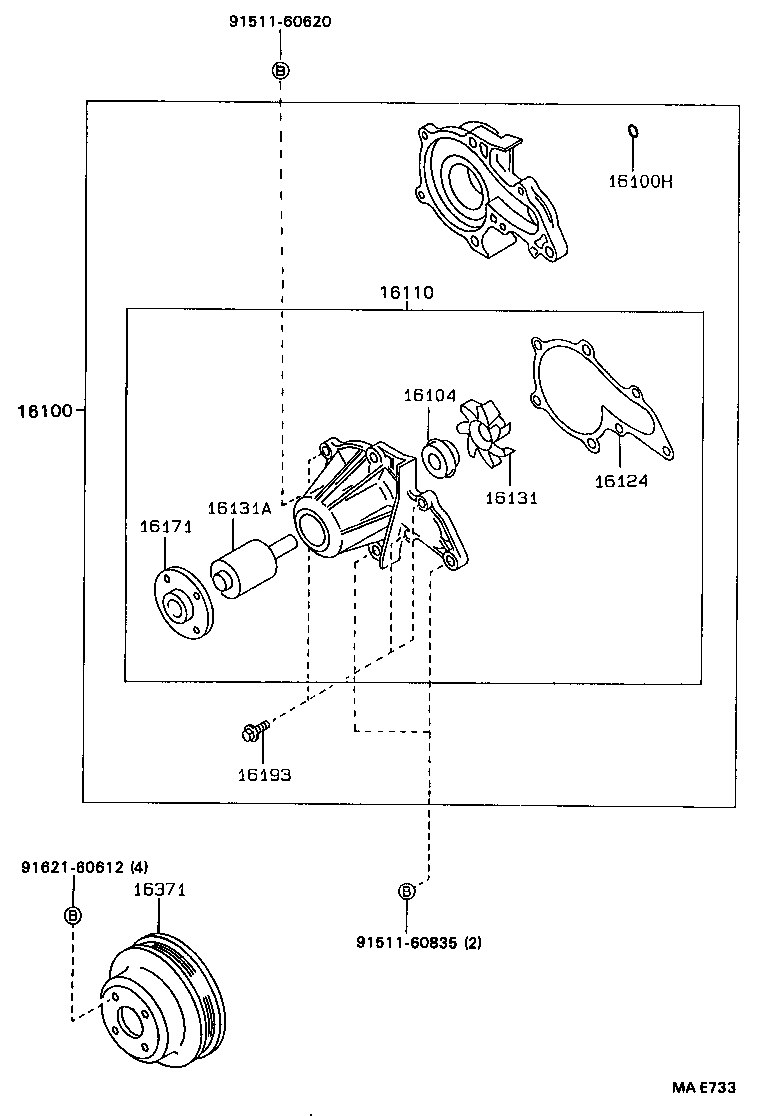  COROLLA |  WATER PUMP