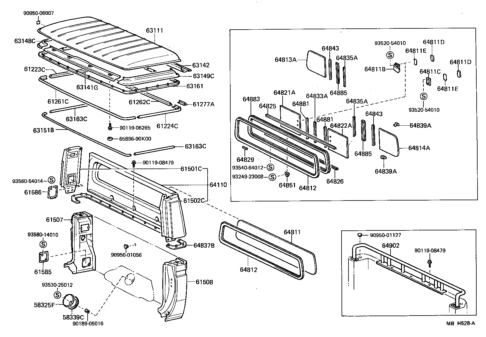  LAND CRUISER 70 |  ROOF PANEL BACK PANEL