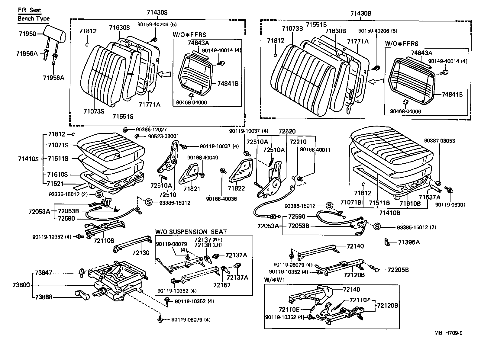  LAND CRUISER 70 |  SEAT SEAT TRACK