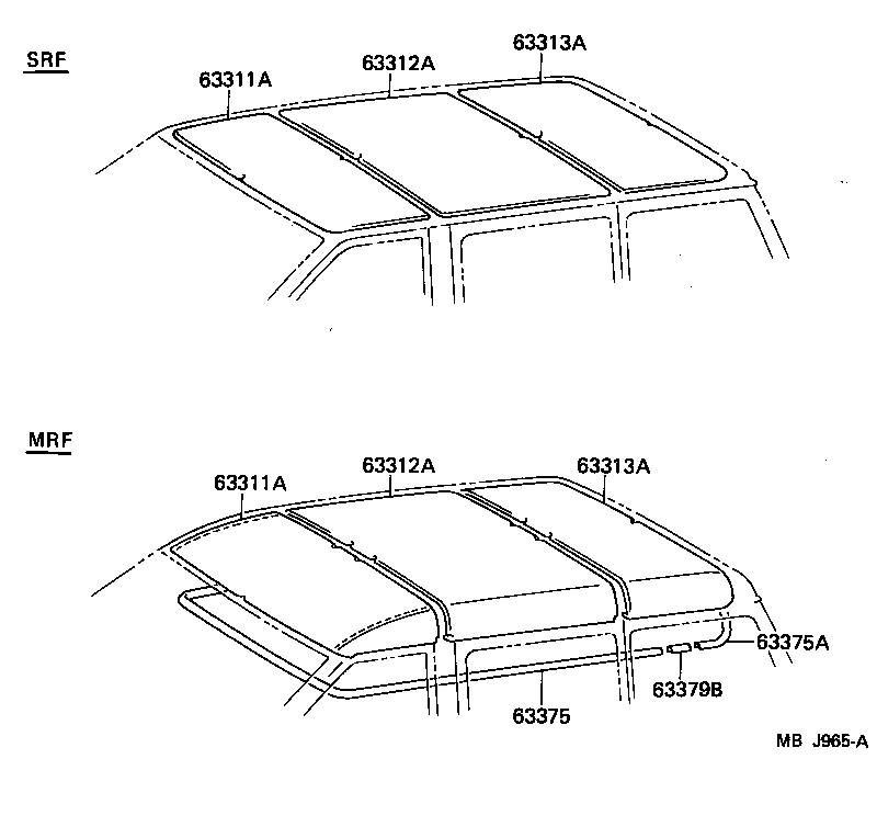  LITEACE |  ROOF HEADLINING SILENCER PAD