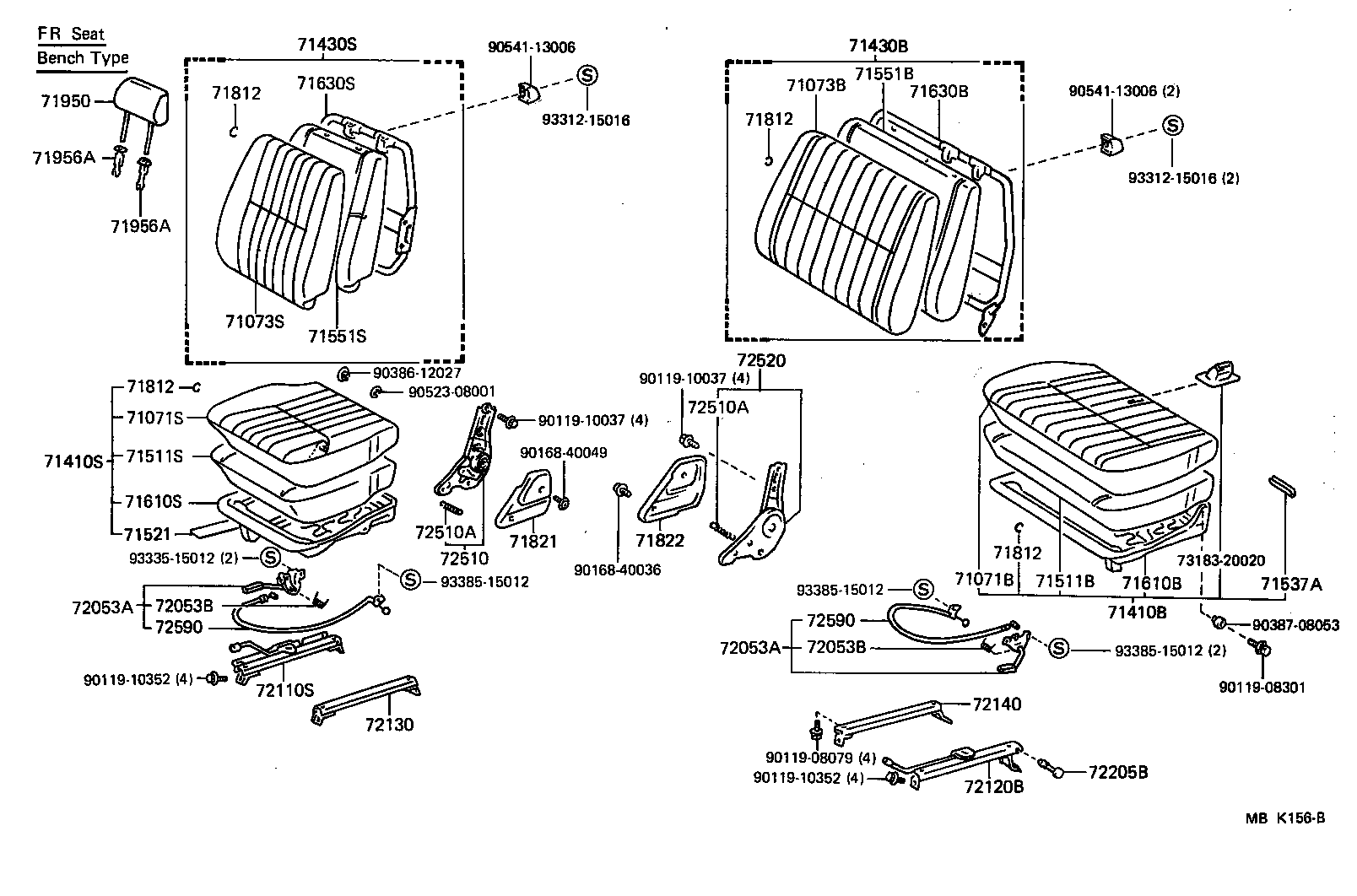  LAND CRUISER 70 |  SEAT SEAT TRACK