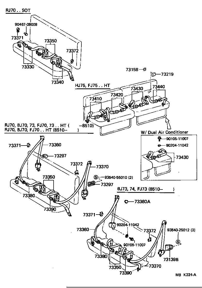  LAND CRUISER 70 |  SEAT BELT