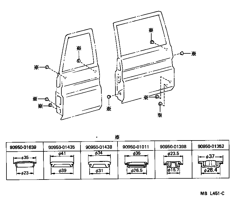  LAND CRUISER 70 |  BACK DOOR PANEL GLASS