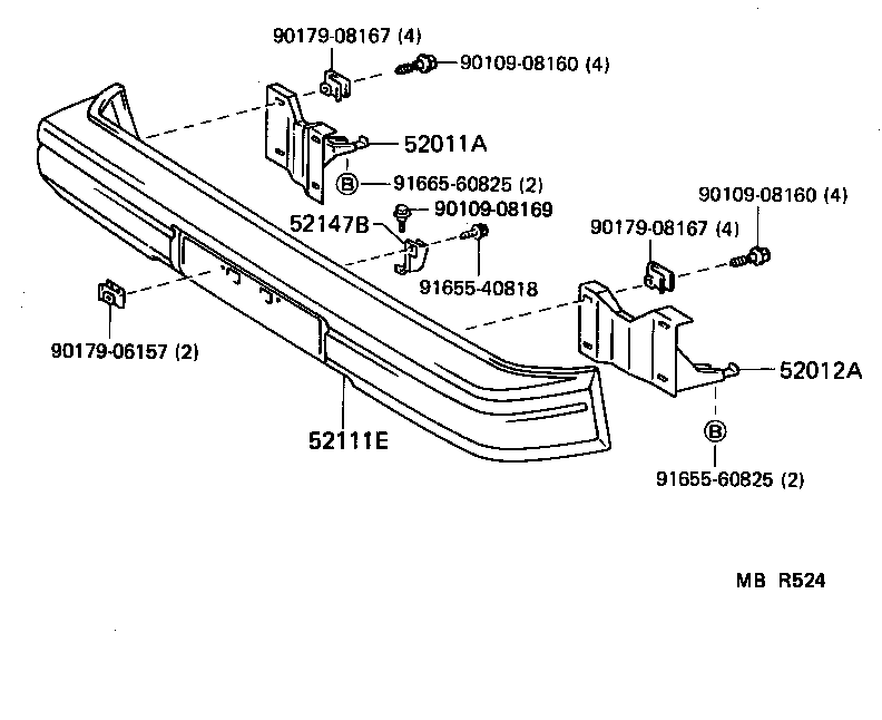  LITEACE |  FRONT BUMPER BUMPER STAY