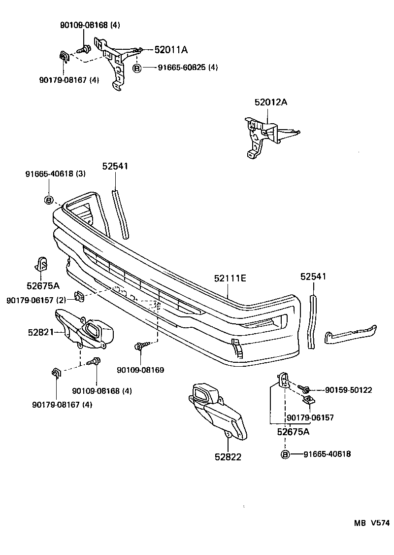  LITEACE |  FRONT BUMPER BUMPER STAY