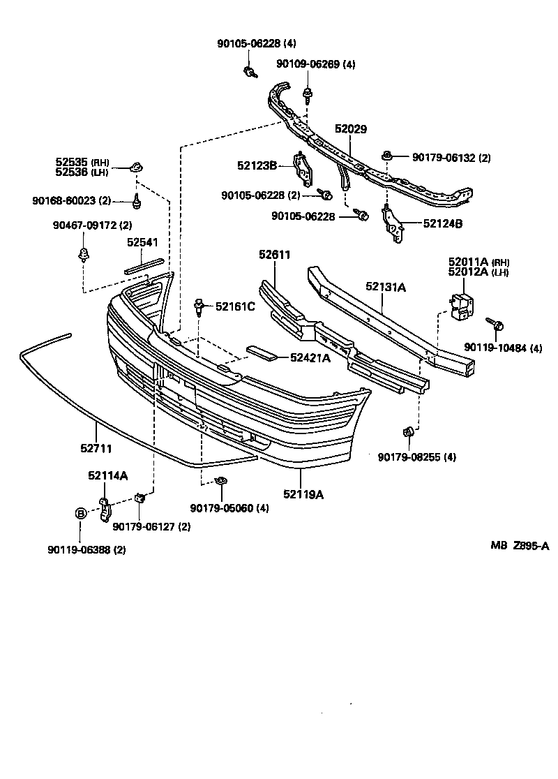  CROWN |  FRONT BUMPER BUMPER STAY