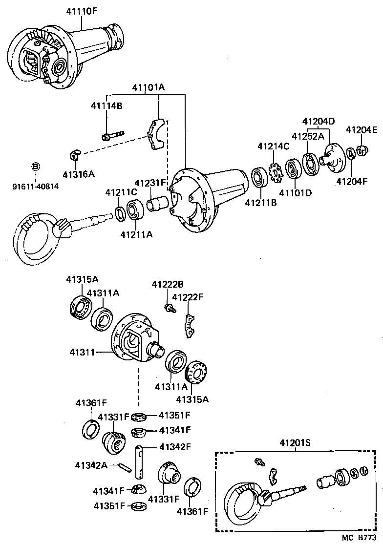  LAND CRUISER 70 |  FRONT AXLE HOUSING DIFFERENTIAL