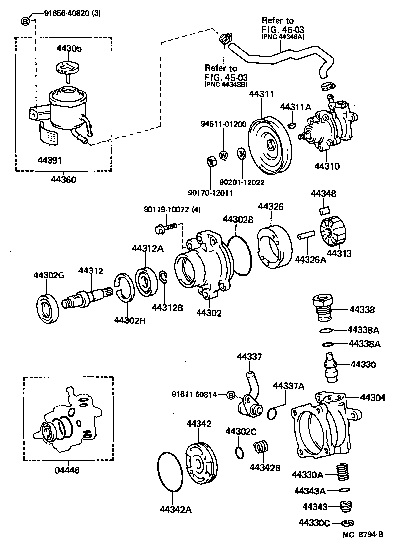  LAND CRUISER 70 |  VANE PUMP RESERVOIR POWER STEERING