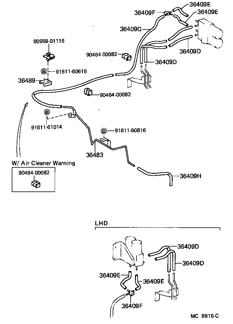  LAND CRUISER 70 |  TRANSFER VACUUM PIPING