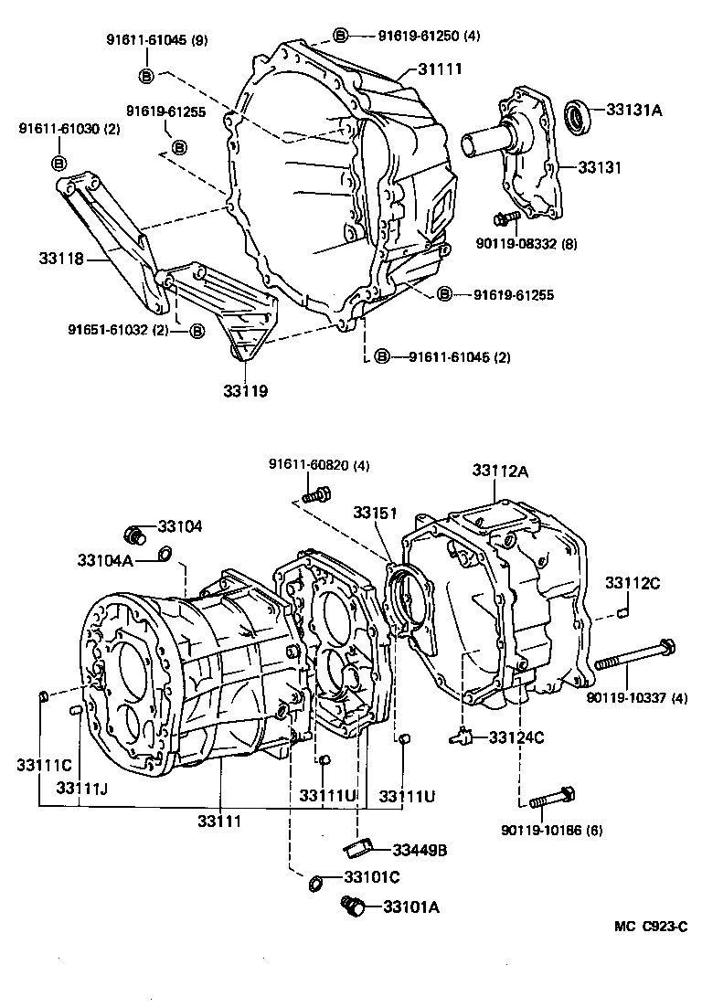  LAND CRUISER 70 |  CLUTCH HOUSING TRANSMISSION CASE MTM