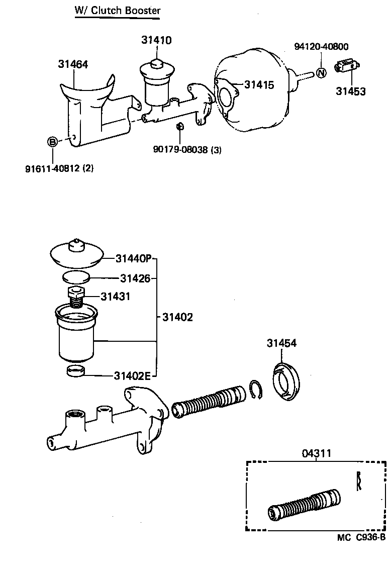  LAND CRUISER 70 |  CLUTCH MASTER CYLINDER