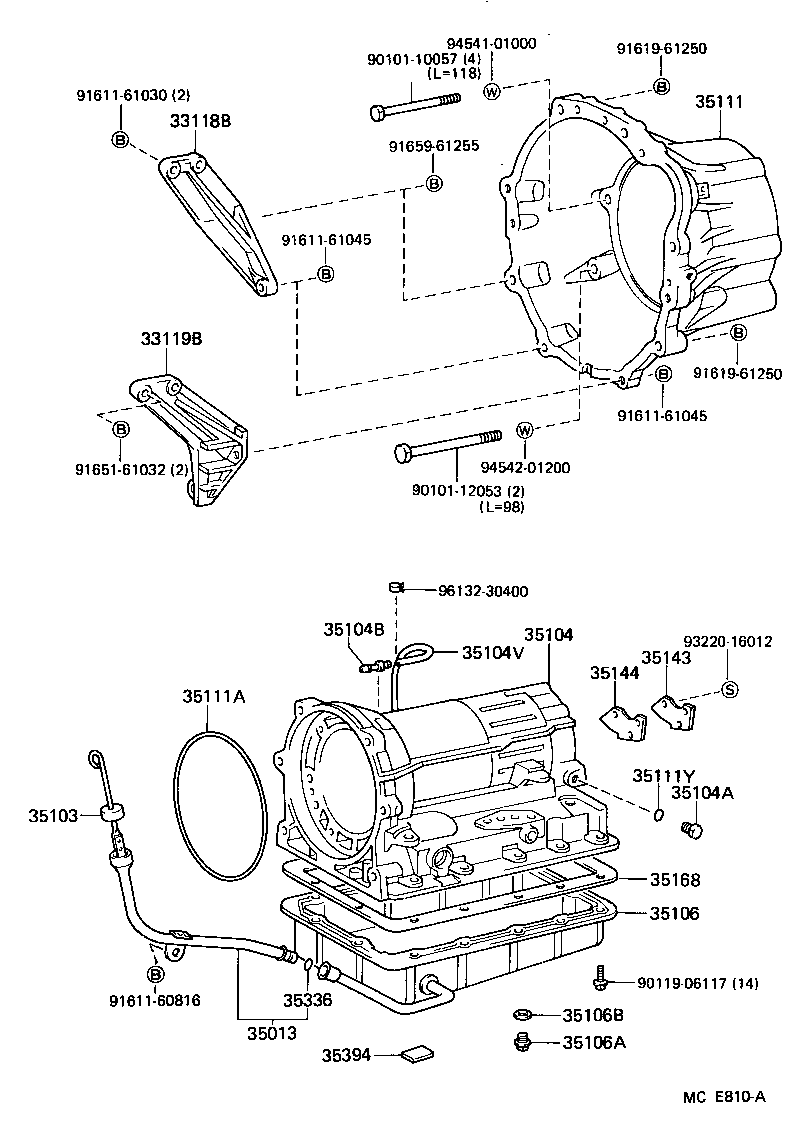  HIACE VAN COMUTER |  TRANSMISSION CASE OIL PAN ATM