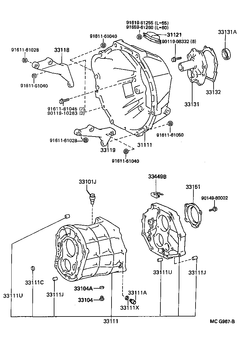  LITEACE |  CLUTCH HOUSING TRANSMISSION CASE MTM