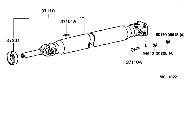  LITEACE |  PROPELLER SHAFT UNIVERSAL JOINT