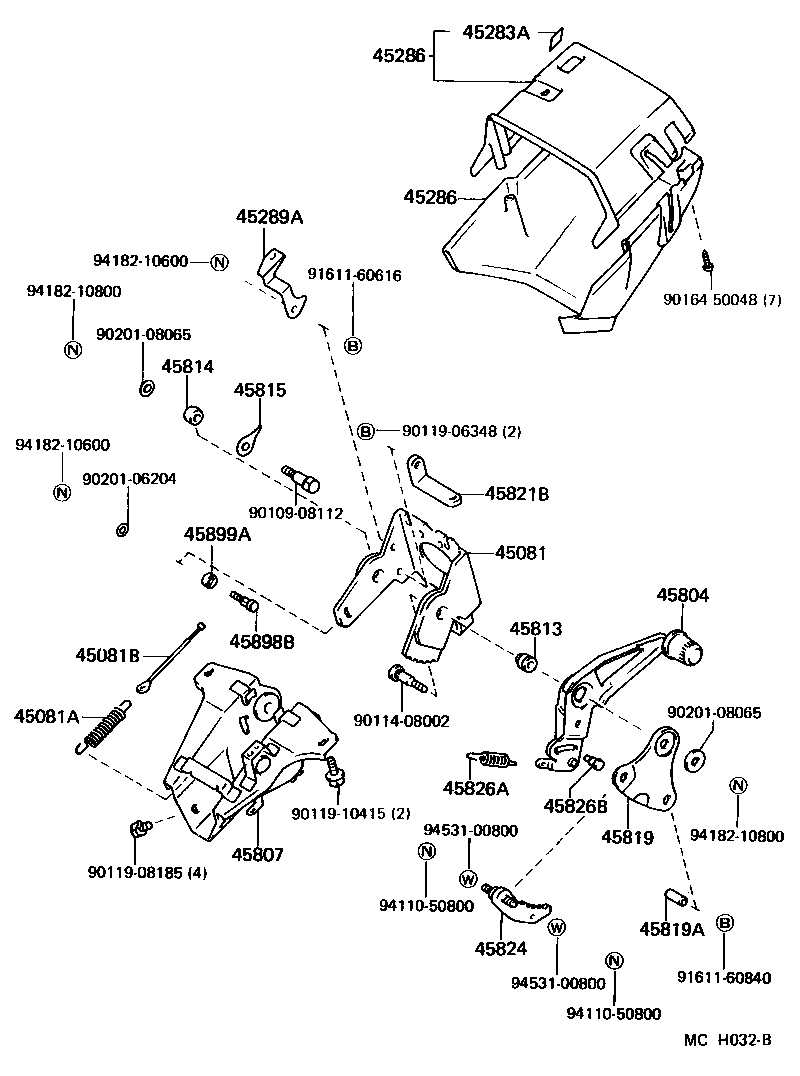  LITEACE |  STEERING COLUMN SHAFT