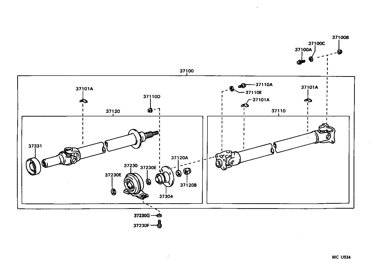  CROWN |  PROPELLER SHAFT UNIVERSAL JOINT