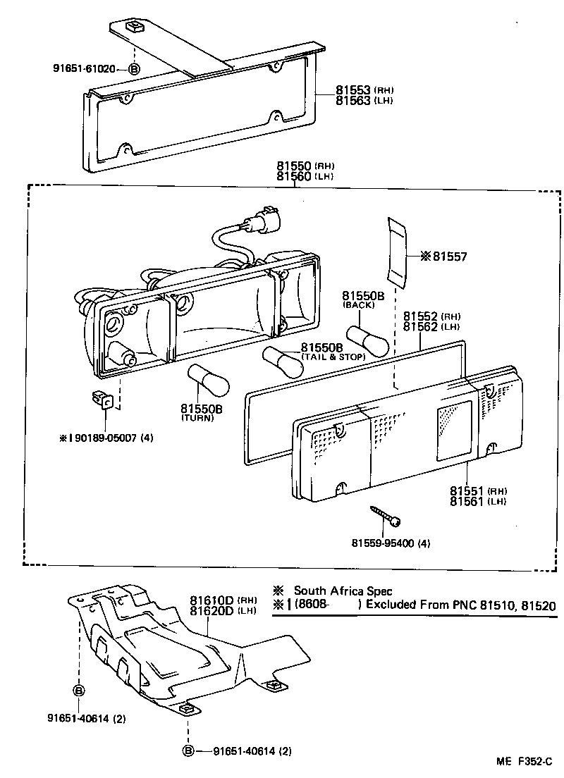  LAND CRUISER 70 |  REAR COMBINATION LAMP