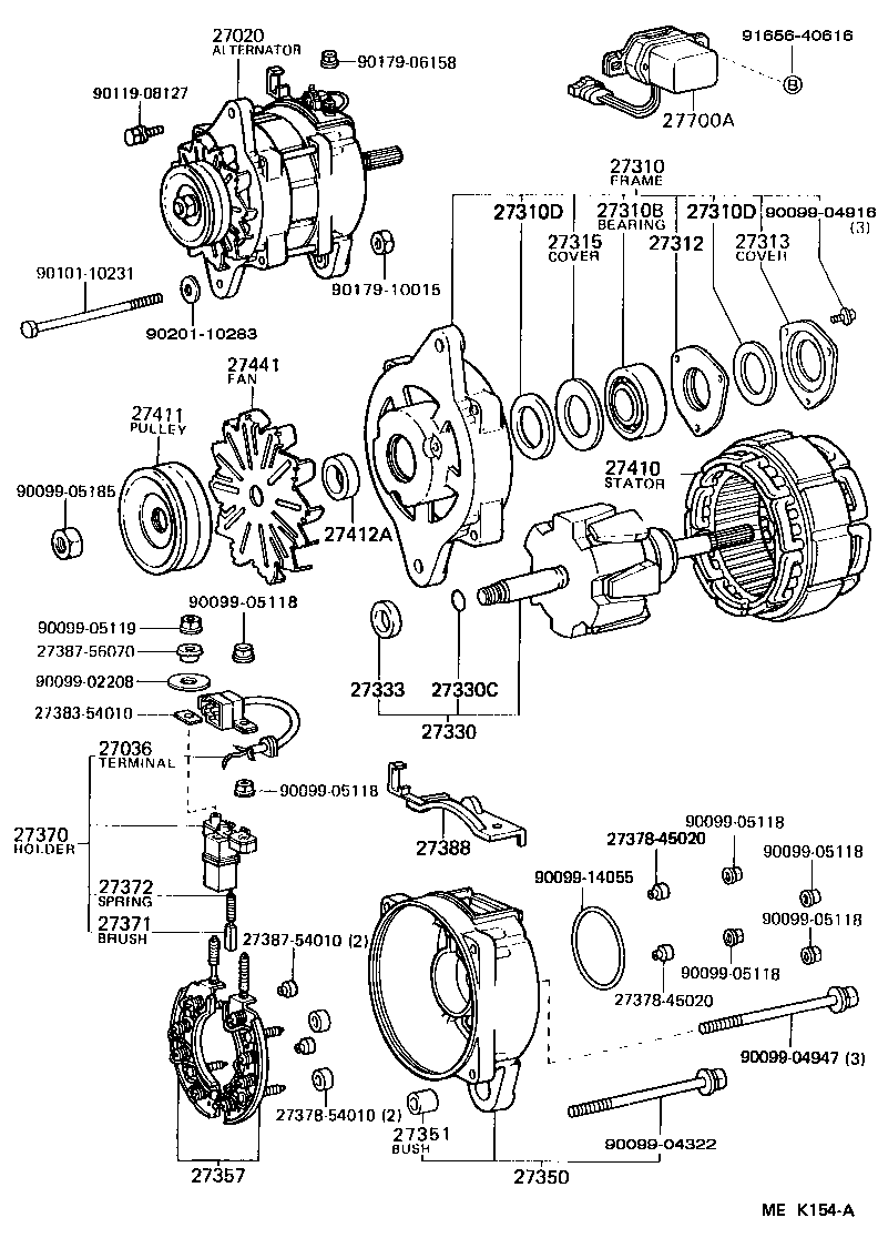  HIACE VAN COMUTER |  ALTERNATOR