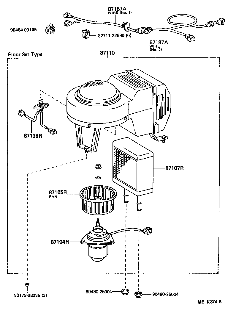  HIACE VAN COMUTER |  HEATING AIR CONDITIONING HEATER UNIT BLOWER