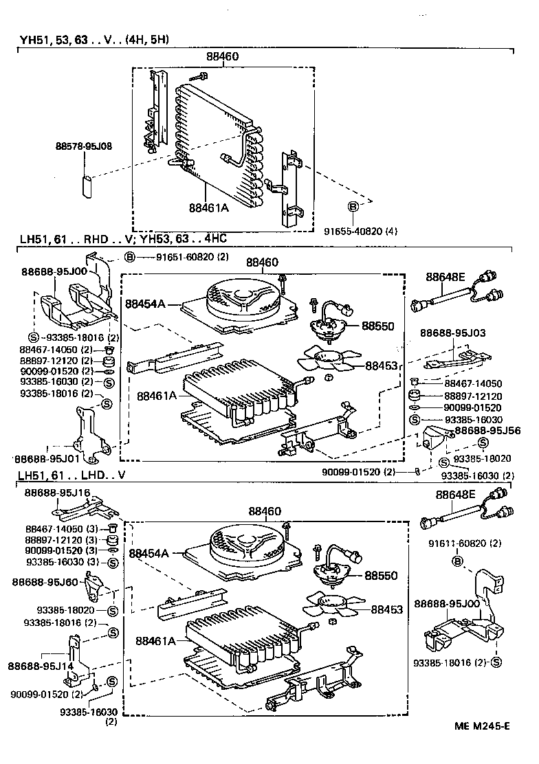  HIACE VAN COMUTER |  HEATING AIR CONDITIONING COOLER PIPING