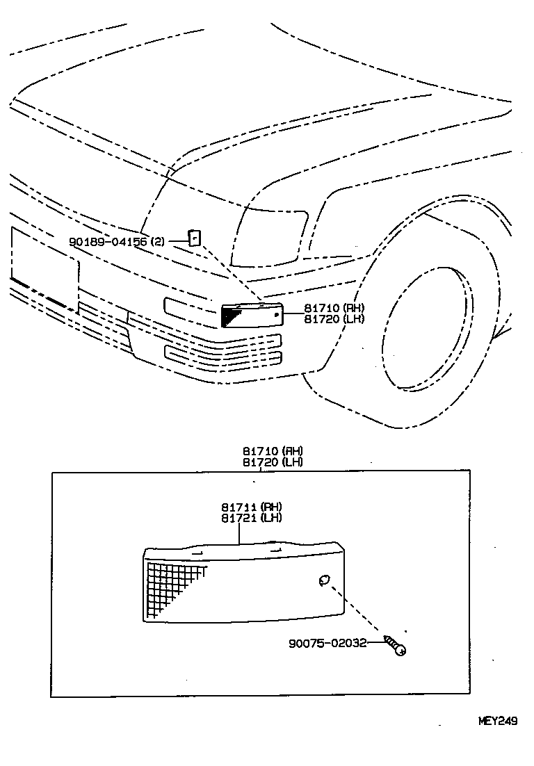  LS400 |  FRONT MARKER LAMP