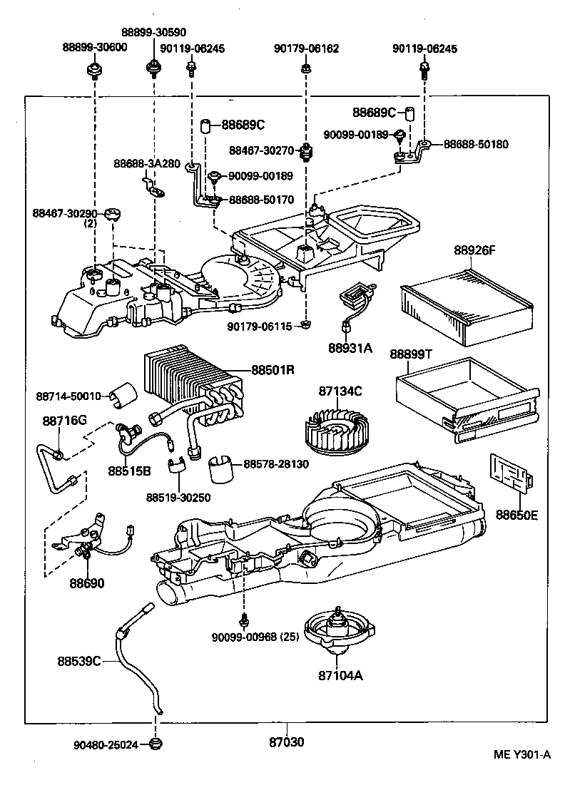  LS400 |  HEATING AIR CONDITIONING COOLER UNIT