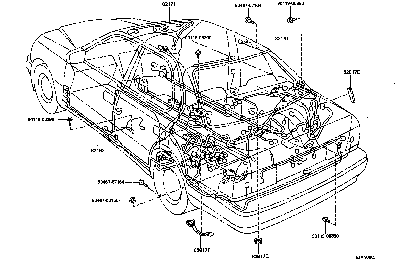  LS400 |  WIRING CLAMP