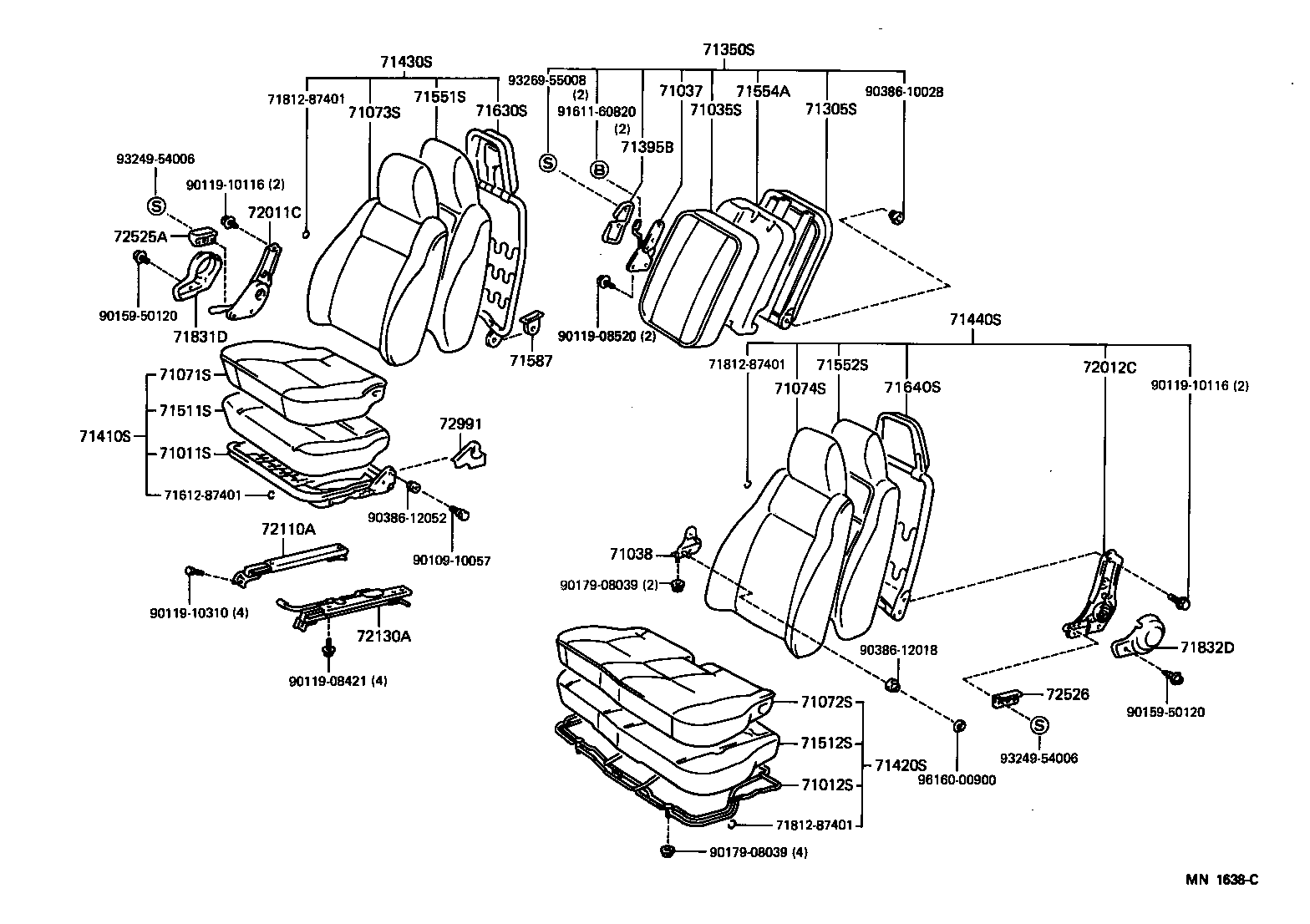  LITEACE VAN WAGON |  SEAT SEAT TRACK