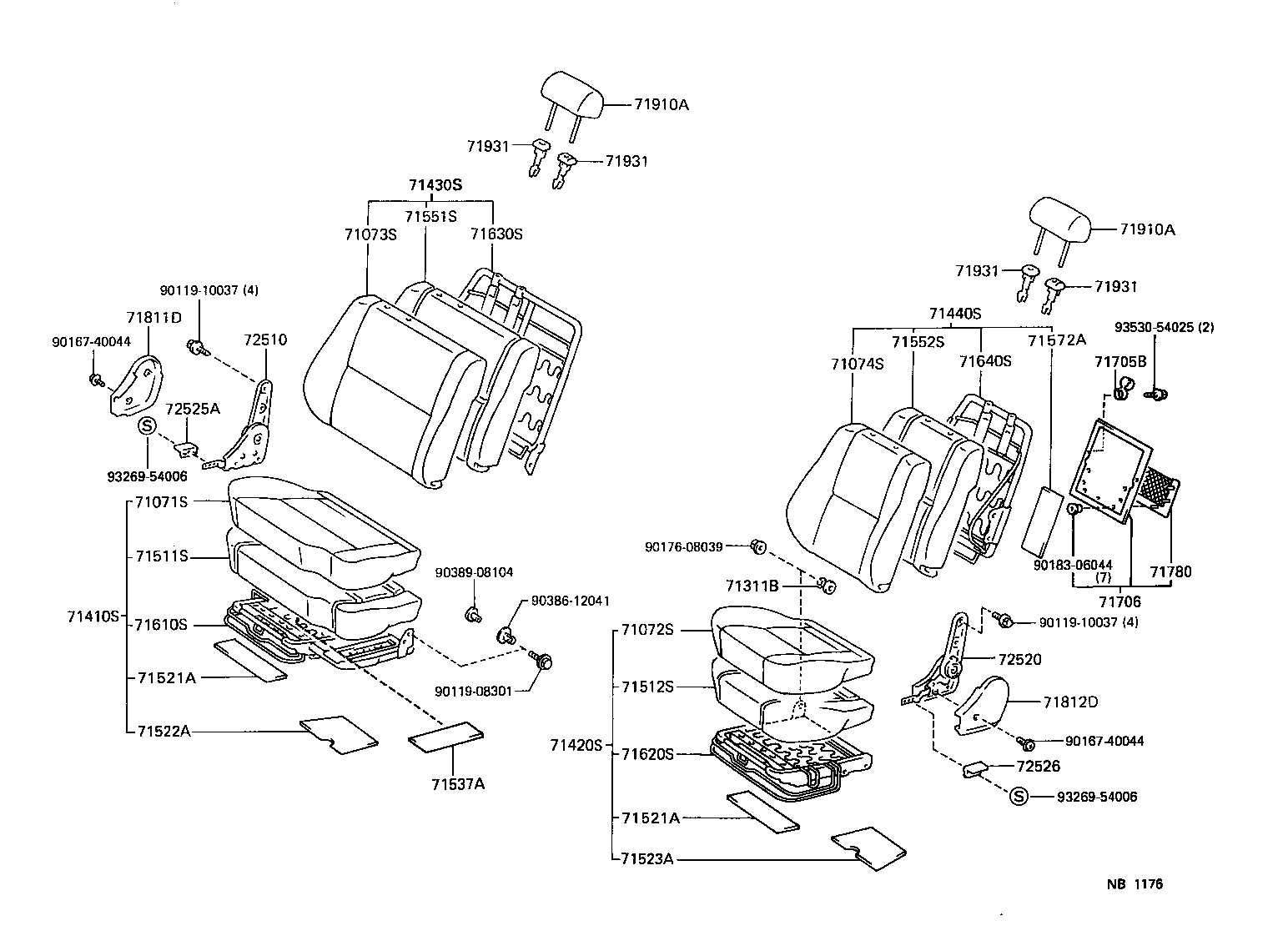  LAND CRUISER 80 |  SEAT SEAT TRACK