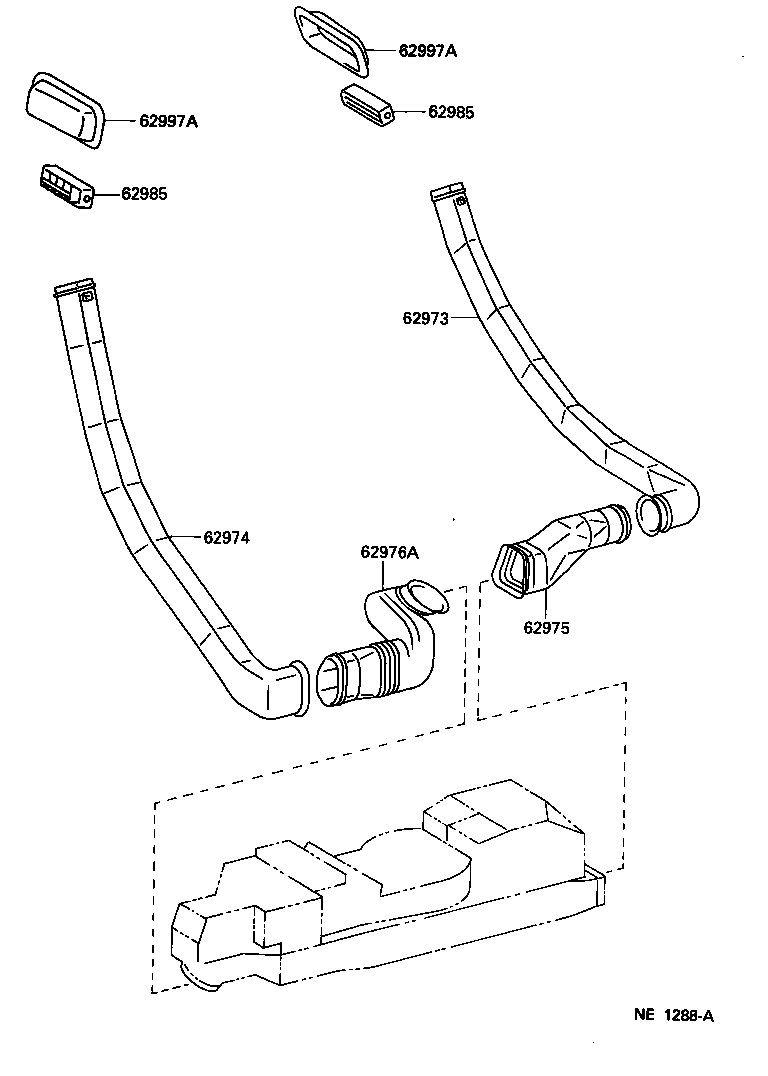  CROWN |  HEATING AIR CONDITIONING CONTROL AIR DUCT