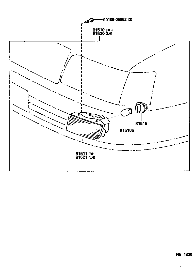  CROWN |  FRONT TURN SIGNAL LAMP