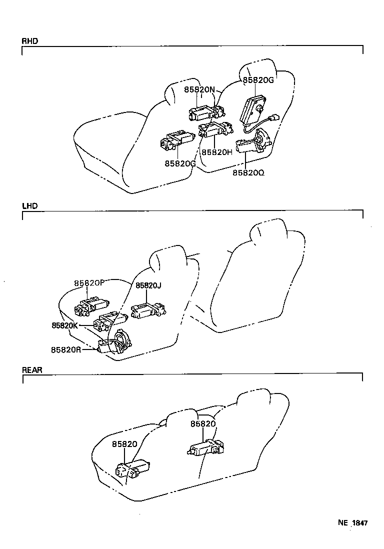  CROWN |  SEAT MOTOR SEAT HEATER