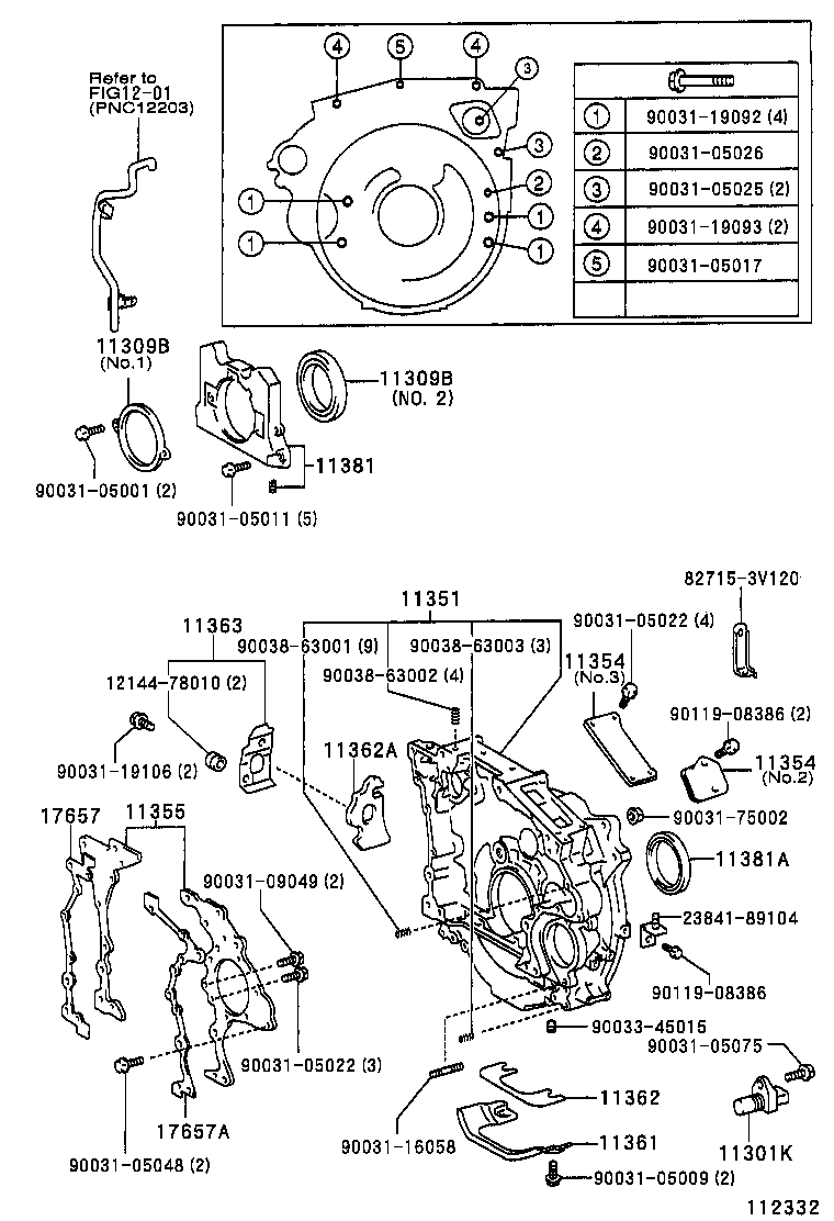  DYNA |  TIMING GEAR COVER REAR END PLATE