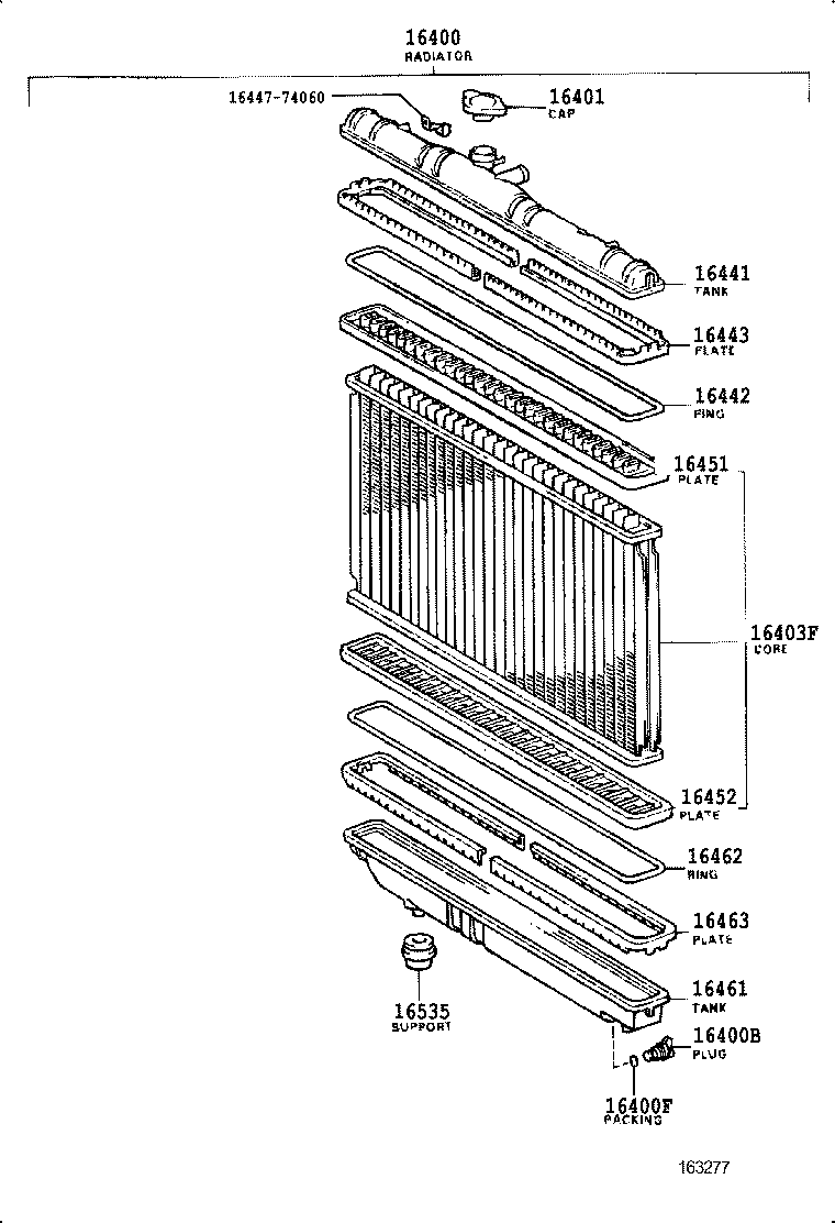  CELICA |  RADIATOR WATER OUTLET