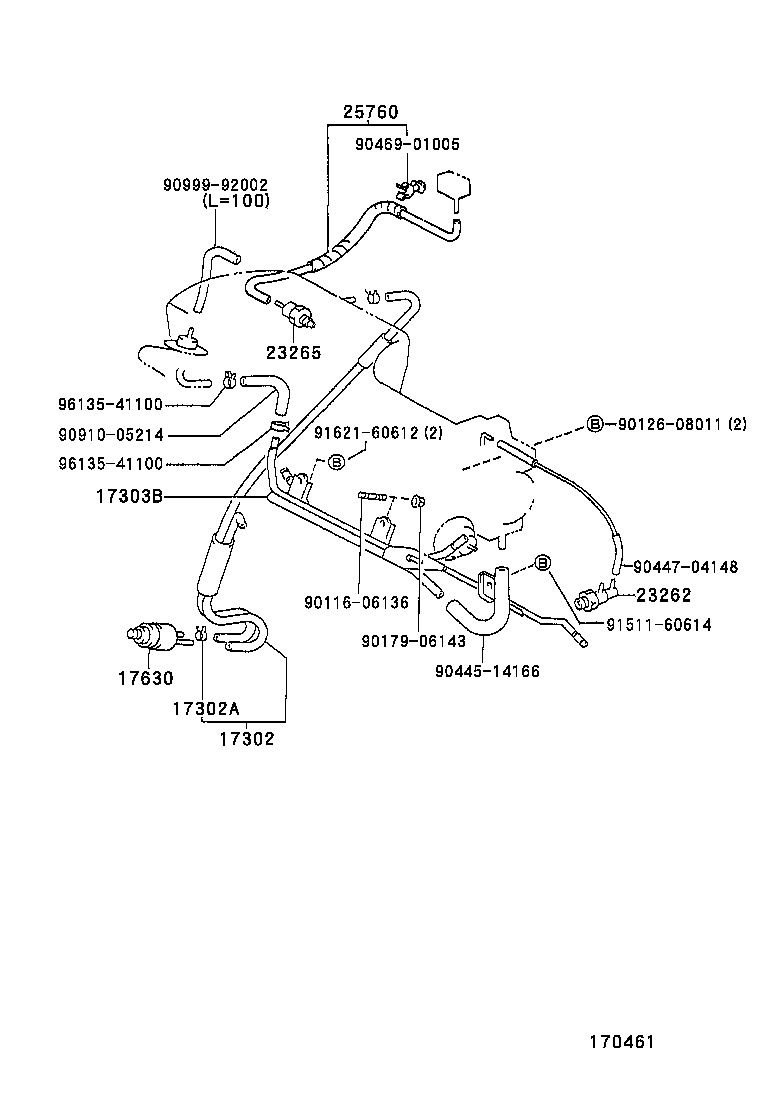  COROLLA SPRINTER |  VACUUM PIPING