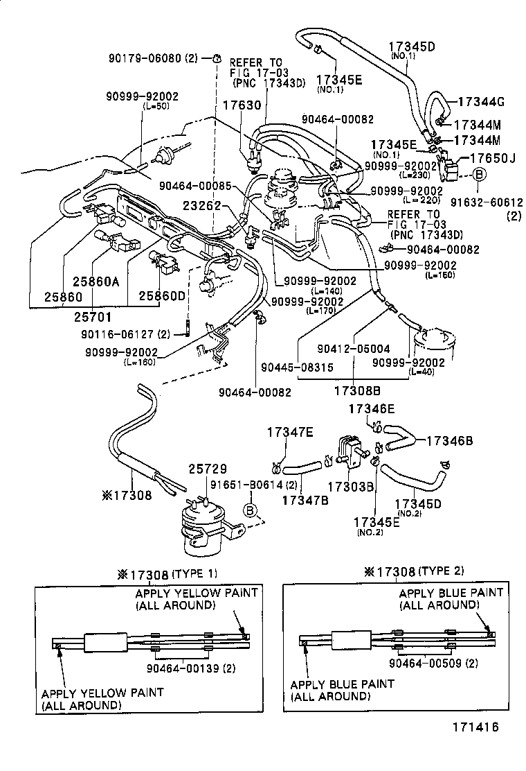  CAMRY NAP SED WG |  VACUUM PIPING