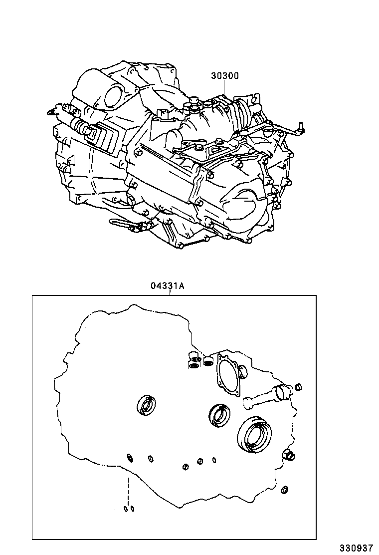  CAMRY JPP SED |  TRANSAXLE OR TRANSMISSION ASSY GASKET KIT MTM