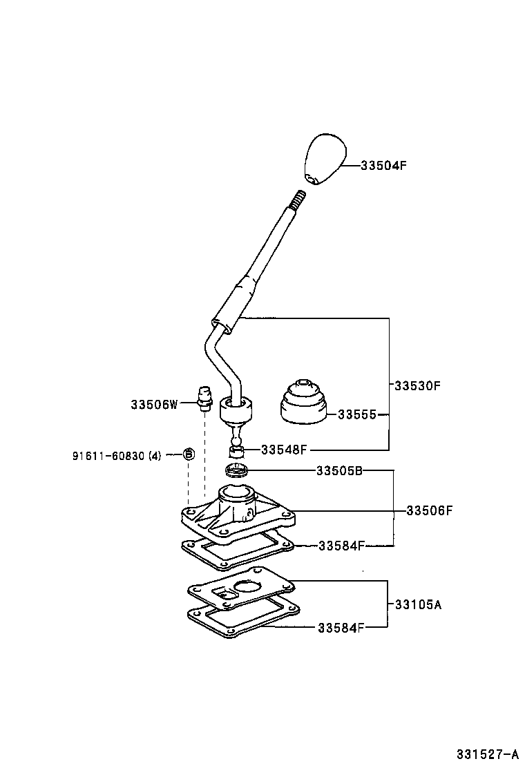  HILUX 4RUNNER 4WD |  SHIFT LEVER RETAINER