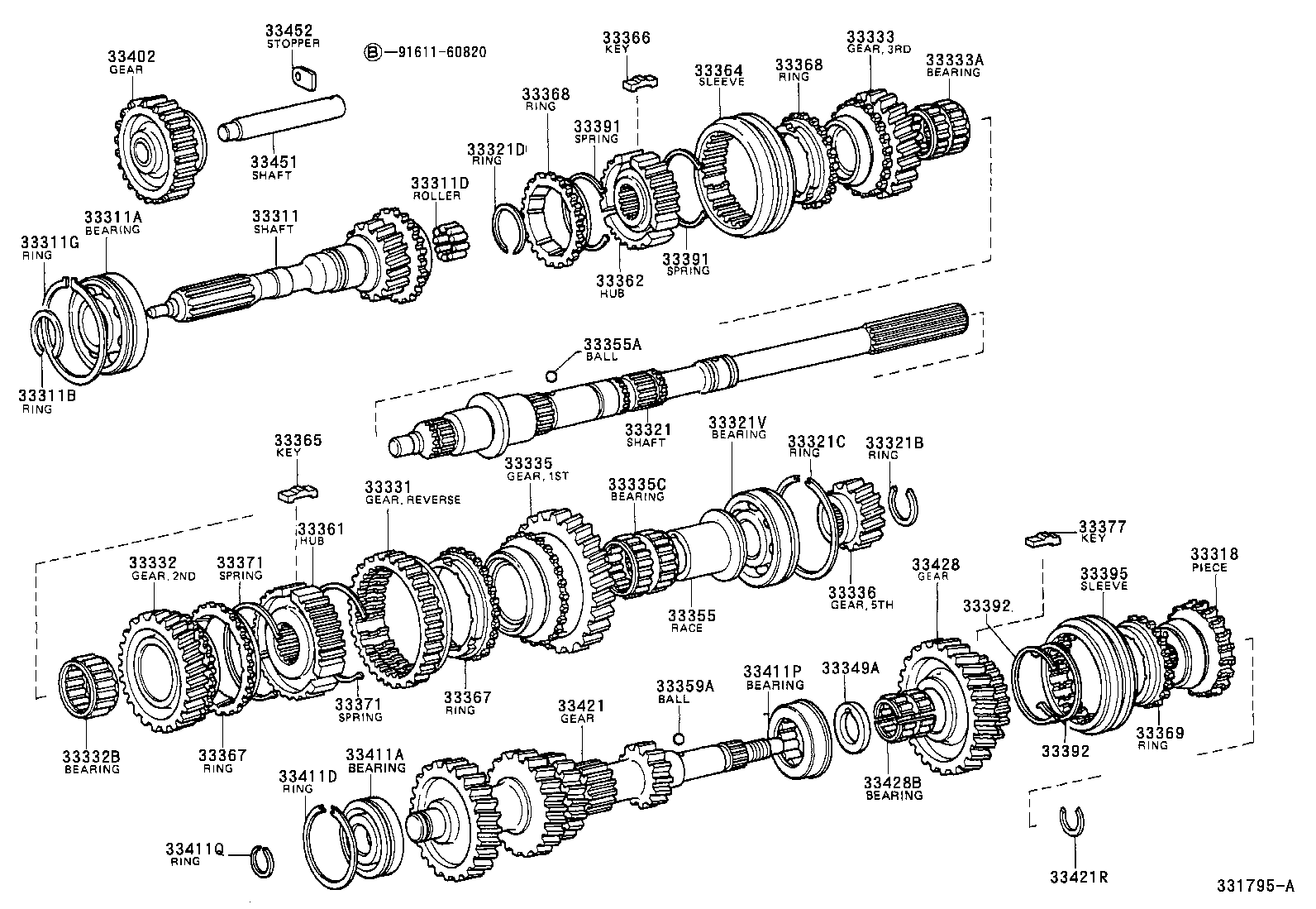  HILUX 4RUNNER 4WD |  TRANSMISSION GEAR MTM