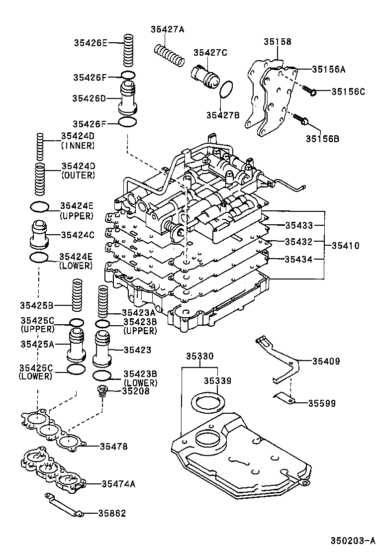  TERCEL |  VALVE BODY OIL STRAINER ATM